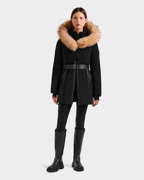 RUDSAK MODA Down Puffer With Faux Fur Womens Apparel